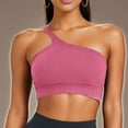 thumbnail image 4 of laiqvcdr Women's Wireless Single Strap Sports Bras,Solid Color High-Stretch Nylon with Padded Cups Bras with Full Coverage and Fashionable Design, 4 of 4