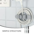 thumbnail image 4 of LOLIPPYY 6 Pcs Sticky Appliances Cord Organizer Grey TPR for Householders Kitchen Use, 4 of 8