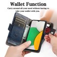 thumbnail image 2 of Case for Samsung Galaxy A03 CORE Cover Leather Wallet Folio Case Book Design Flip Magnetic Closure - Blue, 2 of 5