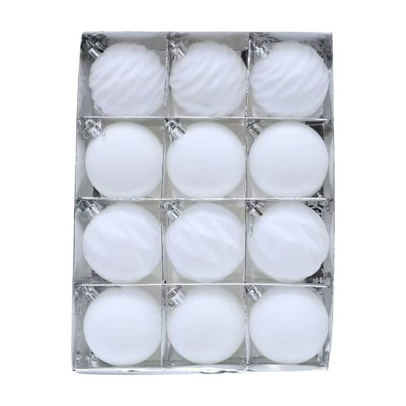 chaungfeng 12 Pcs Flocked Christmas Balls, 6cm 2.36 Inch Multi-Color Velvet Christmas Tree Decorations Xmas Ornaments Balls for Family Holiday Wedding Party Xmas Tree Hanging Decor