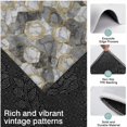 thumbnail image 3 of Gray Gold Hexagon Marble Pattern Kitchen Rugs Sets Of 3,Kitchen Runner Rugs Non Skid Washable,Decorative Kitchen Floor Mats for Kitchen,Sink,Laundry,17"x30"+ 17"x47" + 17"x59", 3 of 6