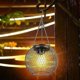 thumbnail image 2 of Solar Lantern, 2 Pack Outdoor Garden Solar Lantern with IP65 Waterproof Hanging Solar Light, Auto Switch Metal Yard Art Garden Light for Patio Lawn Ta, 2 of 5