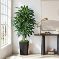 thumbnail image 4 of Keeplush 5FT Artificial Dracaena Tree with Planter - Highly Realistic Silk Fake Tree, Adjustable Branches, Maintenance-Free Indoor Faux Plant for Home Office Decor (150cm), 4 of 9