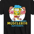 thumbnail image 3 of SpongeBob SquarePants - Musclebob Buffpants - Toddler & Youth Short Sleeve Graphic T-Shirt, 3 of 6