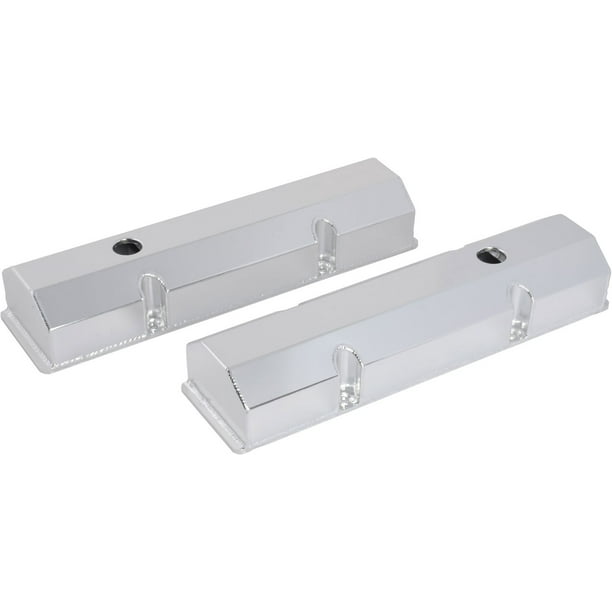 JEGS 501022 Fabricated Aluminum Valve Covers for Small Block Chevy 283