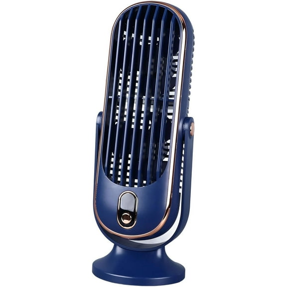 Table Tower Fan,USB Plug In, Quiet Motor Fan for Bedrooms, Offices (Blue)