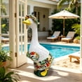thumbnail image 5 of HWRETIE Yard Lawn Decorative Figurine Costume Graduation Season Outdoor Gooses Ornament with Cap for 23 Inch Porch, 5 of 8