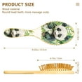 thumbnail image 3 of JSTEL Baby Panda Palm Leaf Hair Brush for Women Men Natural Wood Detangler Brushes for All Hair Types Hairbrush for Wet & Dry, 3 of 7