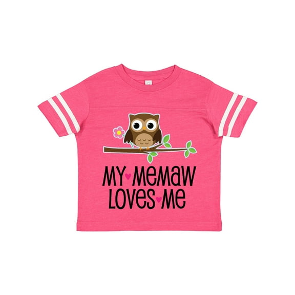 Inktastic My Memaw Loves Me Girl Owl Girls Toddler T-Shirt