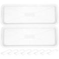 thumbnail image 1 of 10Pcs Rectangular Planter Tray Plastic Flower Pot Tray Plant Saucer Tray Plastic Reusable Bonsai Pot Saucer, 1 of 8