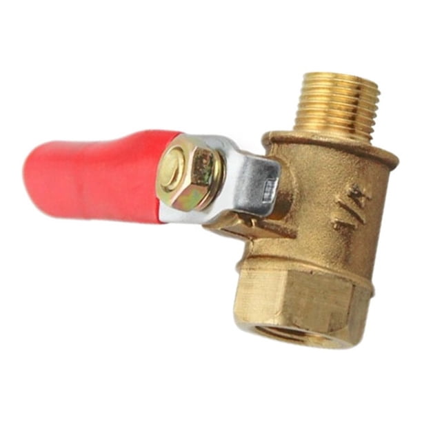 Válvula de bola Matsuzay de latón con extremos dobles conector de manguera de Rosca macho y hembra 1/4 inch