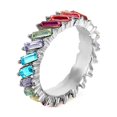 thumbnail image 1 of VG 6YM-Anillo de arcoíris de alta calidad para mujer, anillo de compromiso cúbico, anillo de colores Eternity, accesorios de joyería para mujer, venta al por mayor, 2021, 1 of 4