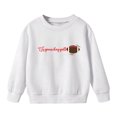thumbnail image 2 of Girls Oversized Crewneck Sweatshirt Casual Long Sleeve Letter Prints Pullover Tops Children's Fall Winter Clothes Girls' Fashion Hoodies & Sweatshirt,3-4 Years, 2 of 5