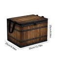 thumbnail image 3 of Kraoden Fabric Imitation Wood Grain Storage Box, Large Capacity Foldable Organizer for Clothing, Toys, Books, and Miscellaneous Items, Sturdy Non-Woven Fabric with Lid, 3 of 6
