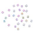 thumbnail image 2 of jifeng 200 Pcs Mix Square Acrylic Alphabet Beads Charms Large Hole DIY Crafts 2 #, 2 of 8