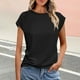 thumbnail image 2 of Camisetas de Encaje de Manga Corta con Capucha de Cuello Redondo, de Gran Tamaño Y Casual para el Verano Y el Uso Diario, 2 of 6