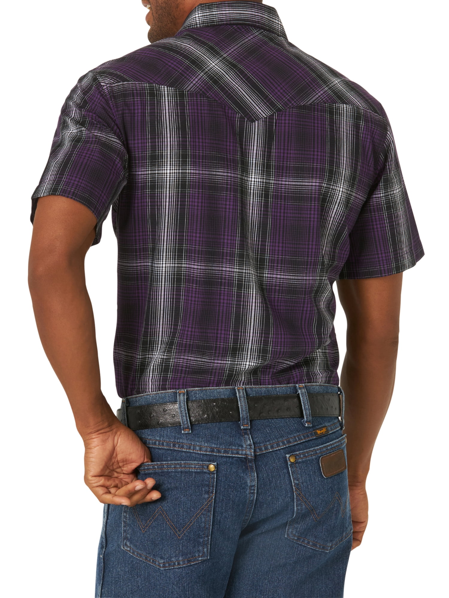 Wrangler Men's Short Sleeve Western Shirt