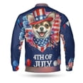 thumbnail image 2 of Patriotic Chihuahua Celebrates 4th of July All Over Print 3D Baseball Jacket Dog Lover Gifts Idea Bomber Jacket Softball - 02009, 2 of 6