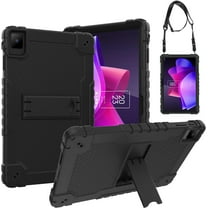 SOATUTO for TCL NXTPAPER 11 Model 9466X6 2023 Tablet Case Drop-Proof Shock-Resistant Rugged Hybrid Kids Friendly Cover Built-in Kickstand for TCL NXTPAPER 11 inch (Black/Black)