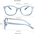 thumbnail image 4 of LifeArt Blue Light Blocking Glasses, Anti Eyestrain, Computer Reading Glasses, Gaming Glasses, TV Glasses for Women and Men, Anti Glare (Clear Blue, +0.50 Magnification), 4 of 6
