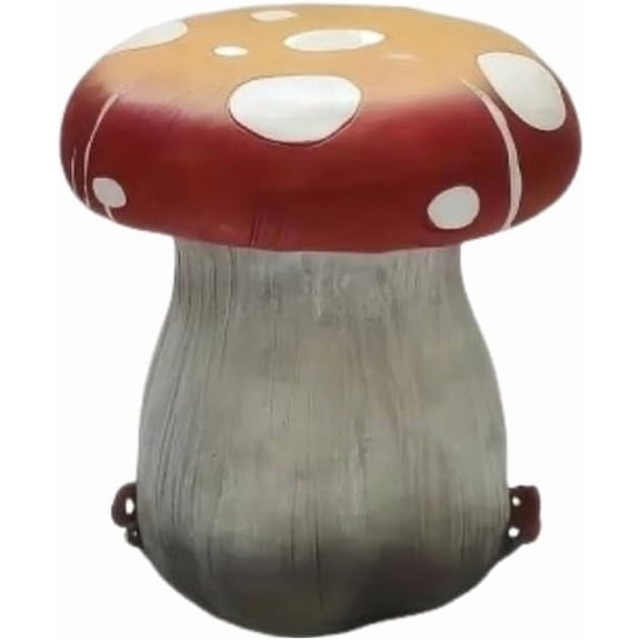 Mushroom Garden Stool A Decorative Resin Stool that Doubles as a Side Table, Perfect for Enhancing the Decor of Both Indoor Spaces and Outdoor patios