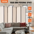 thumbnail image 2 of VEVOR Room Divider 6 Panel Fabric Room Privacy Screen for Office Bedroom Beige, 2 of 9