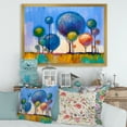 thumbnail image 3 of Designart 'Colourful Landscape Trees Impressionist I' Modern Framed Art Print, 3 of 4