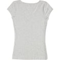 thumbnail image 2 of Aveto Junior's The Basic V-Neck Tee, Grey, L, 2 of 2