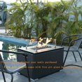 thumbnail image 4 of 35 lbs Gorgeous Reflective Fire Glass for Fire Pit Table, Decorative Gas Fireplace Glass Rocks, Black, 1/2 Inch, 4 of 8