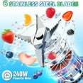 thumbnail image 2 of CHUANK Portable Blender  Portable Blender for Shakes and Smoothies  Personal Size Blender with USB Rechargeable  BPA Free Mini Blender for Kitchen/Travel/Gym, 2 of 6