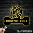 thumbnail image 3 of Craftnamesign Custom Golden Retriever Metal Sign LED Light, Dog Lover Name Sign, Retriever Dog Sign, 3 of 5