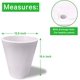 thumbnail image 5 of Maceta Plastico Redonda con Drenaje, 38 cm x 33 cm blanco 6.49 pulg Elly Decor ED-MRP01WH, 5 of 14