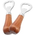 thumbnail image 6 of REACHISE 2pcs Bottle Openers Beer Opener Wooden Handle Bottle Opener Soda Beverage Bottle Openers, 6 of 9