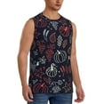 thumbnail image 2 of Fotbe Men's Thanksgiving Print Men's Sleeveless Muscle Tank Tops Casual T-Shirts for Gym Workout Beach-XX-Large, 2 of 8