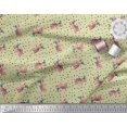 thumbnail image 2 of Soimoi polyester Crepe Fabric Dot & Elephant Nursery Themes Printed Fabric 1 Yard 52 Inch Wide, 2 of 3
