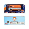 thumbnail image 3 of Volkswagen Type 2 (T1) Delivery Van #5 "Gulf" Orange and Light Blue 1/24 Diecast Model Car by Motormax, 3 of 3