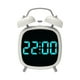 thumbnail image 3 of Alarma LED de alarma LED electrónica de despertador digital reloj de escritorio gran campana fuerte de campana doble para la oficina de la oficina en Azul, 3 of 8