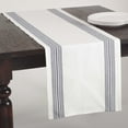 thumbnail image 3 of Saro Lifestyle Striped Design Cotton Table Runner, 3 of 4