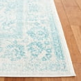 thumbnail image 3 of SAFAVIEH Adirondack Wyatt Traditional Distressed Runner Rug, Ivory/Light Blue, 2'6" x 10', 3 of 11
