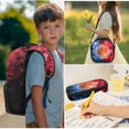 thumbnail image 2 of Pzuqiu Fire and Ice Basketball Kawaii Backpack School Backpack for Boys Kids 4 piece Backpacks with Lunch Box Pencil Bag Water Bottle Holder Bookbag for Boys 10-12 Middle School, 2 of 7
