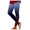 Blue, variant on Women's Red Glass Print Leggings Yoga Pants for Fitness and Sports Abs Pants M