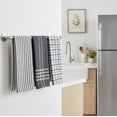 thumbnail image 6 of Serafina Home Gray Kitchen Towels: 100% Cotton Soft Absorbent Set of 3 Multipurpose for Everyday Use, 6 of 8
