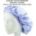 thumbnail image 2 of HSHDLDF Bonnet en Satin Soyeux avec Bande Élastique de Qualité Supérieure pour Femmes et Ados, 2 of 5