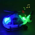 thumbnail image 5 of Kids Educational Toy Airplane Model with Rotating Propeller Helicopter Lights and Music for Children, 5 of 6