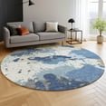 thumbnail image 6 of Addison Rugs Mayfield Premium Machine Washable Transitional Modern Denim Round Rug, 8' x 8', 6 of 6