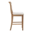 thumbnail image 4 of Linon Kendall 26" Counter Stool Padded Back & Seat in Greywash Finished Wood, 4 of 10