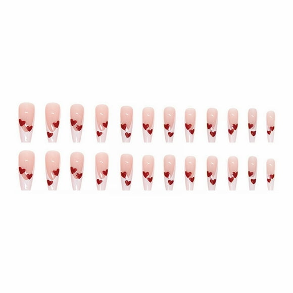 DHARMONAL Long European And Ballet Nail Red Nail Hand for Acrylic Nails Coffin Nail Tips Clear Nail Stuff for Acrylic Nails Big Toe Nail Tips for Acrylics Nail Puncher for Acrylic Nails