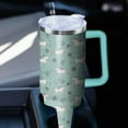 thumbnail image 5 of 40oz Horse Stainless Steel Tumbler with Handle and Straw, Insulated Cup Travel Coffee Mug Water Bottle with Lid and Straw, Animal Lovers Women Gifts, 5 of 5