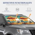 thumbnail image 4 of Sikiie Vintage Beach Sunset Print Foldable Car Windshield Sun Visor, Car Window Sunshade Suitable for Sedan, SUV and Truck Car Accessories-Large, 4 of 6