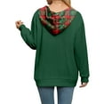 thumbnail image 5 of Women's Fashion Casual Christmas Print Pullover Long-Sleeve Sweatshirt with JESUS Design for Holiday Season and Comfortable Wear,Dark Green,L, 5 of 5